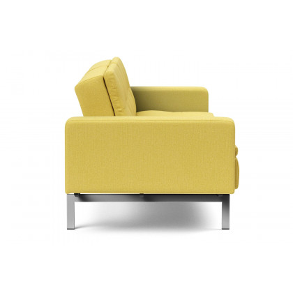 Innovation Living Dublexo Stainless Steel Sofa Bed with Arms - 554 Soft Mustard Flower