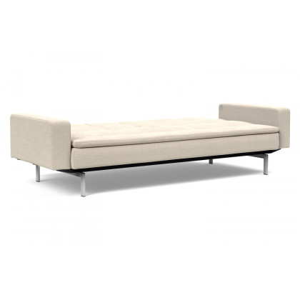 Innovation Living Dublexo Stainless Steel Sofa Bed with Arms - 586 Phobos Latte