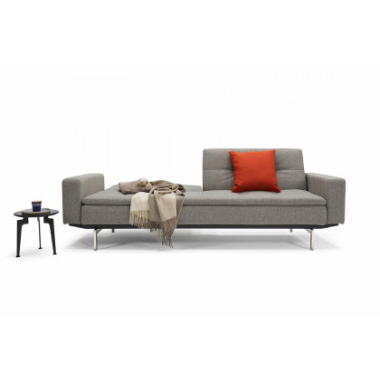 Innovation Living Dublexo Stainless Steel Sofa Bed with Arms - 587 Phobos Mocha