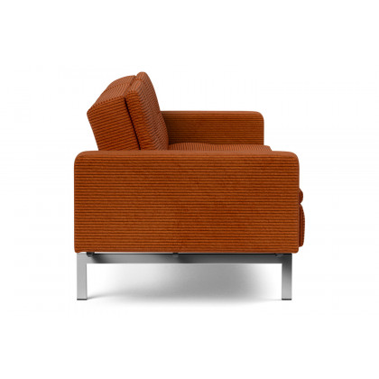 Innovation Living Dublexo Stainless Steel Sofa Bed with Arms - 595 Corduroy Burnt Orange