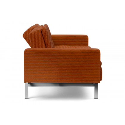 Innovation Living Dublexo Stainless Steel Sofa Bed with Arms - 595 Corduroy Burnt Orange