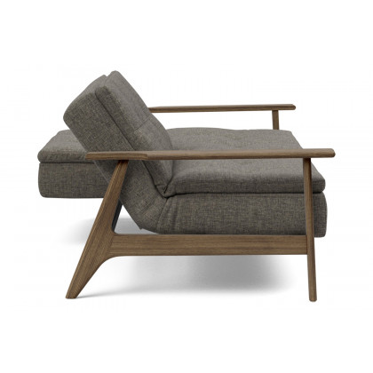 Innovation Living Dublexo Frej Sofa Bed Smoked Oak - 216 Flashtex Dark Gray