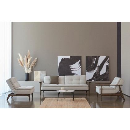 Innovation Living Dublexo Frej Sofa Bed Smoked Oak - 521 Mixed Dance Gray