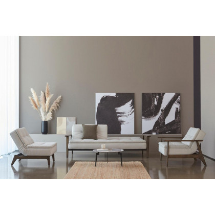 Innovation Living Dublexo Frej Sofa Bed Smoked Oak - 521 Mixed Dance Gray