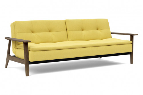 Innovation Living™ Dublexo Frej Sofa Bed Smoked Oak - 554 Soft Mustard Flower