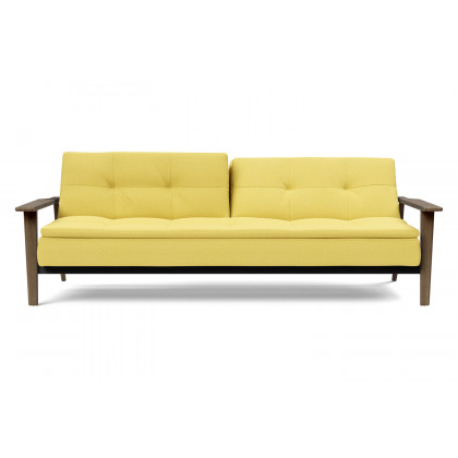 Innovation Living Dublexo Frej Sofa Bed Smoked Oak - 554 Soft Mustard Flower