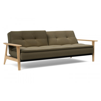 Innovation Living Dublexo Frej Sofa Bed Oak - 575 Vivus Dusty Olive