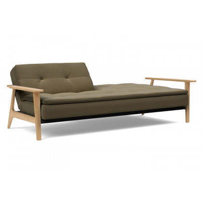 Innovation Living Dublexo Frej Sofa Bed Oak - 575 Vivus Dusty Olive