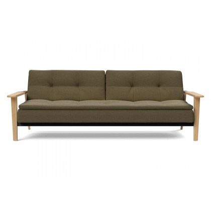 Innovation Living Dublexo Frej Sofa Bed Oak - 575 Vivus Dusty Olive