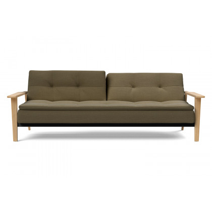 Innovation Living Dublexo Frej Sofa Bed Oak - 575 Vivus Dusty Olive