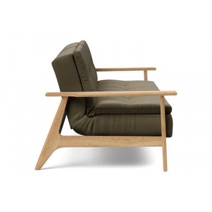 Innovation Living Dublexo Frej Sofa Bed Oak - 575 Vivus Dusty Olive
