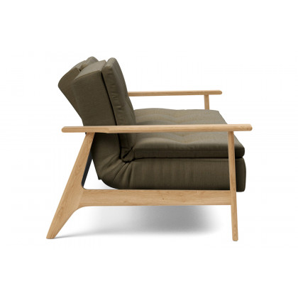 Innovation Living Dublexo Frej Sofa Bed Oak - 575 Vivus Dusty Olive
