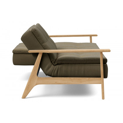 Innovation Living Dublexo Frej Sofa Bed Oak - 575 Vivus Dusty Olive