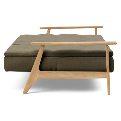 Innovation Living Dublexo Frej Sofa Bed Oak - 575 Vivus Dusty Olive