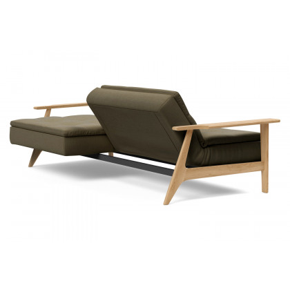 Innovation Living Dublexo Frej Sofa Bed Oak - 575 Vivus Dusty Olive