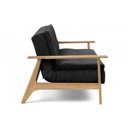 Innovation Living Dublexo Frej Sofa Bed Oak - 577 Kenya Dark Gray