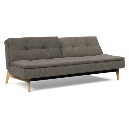 Innovation Living Dublexo Eik Sofa Bed Oak - 216 Flashtex Dark Gray