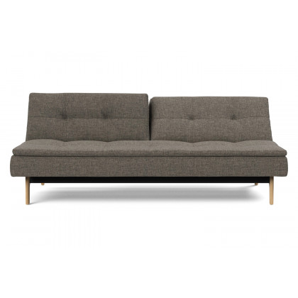 Innovation Living Dublexo Eik Sofa Bed Oak - 216 Flashtex Dark Gray