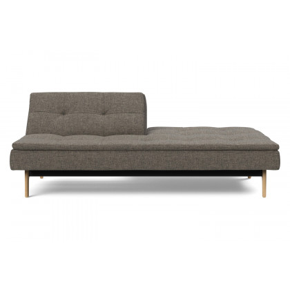 Innovation Living Dublexo Eik Sofa Bed Oak - 216 Flashtex Dark Gray
