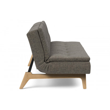 Innovation Living Dublexo Eik Sofa Bed Oak - 216 Flashtex Dark Gray
