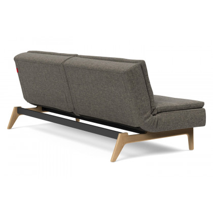 Innovation Living Dublexo Eik Sofa Bed Oak - 216 Flashtex Dark Gray
