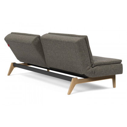 Innovation Living Dublexo Eik Sofa Bed Oak - 216 Flashtex Dark Gray