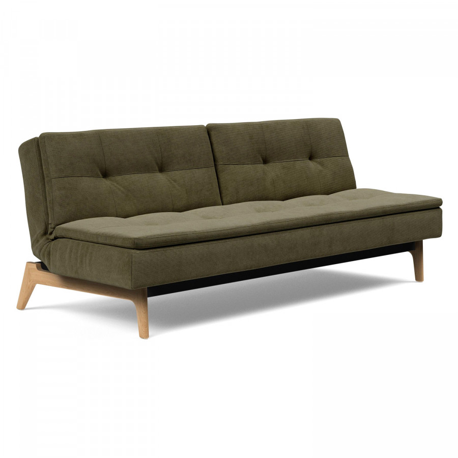 Innovation Living Dublexo Eik Sofa Bed Oak - 316 Cordufine Pine Green