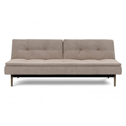 Innovation Living Dublexo Eik Sofa Bed Smoked Oak - 318 Cordufine Beige