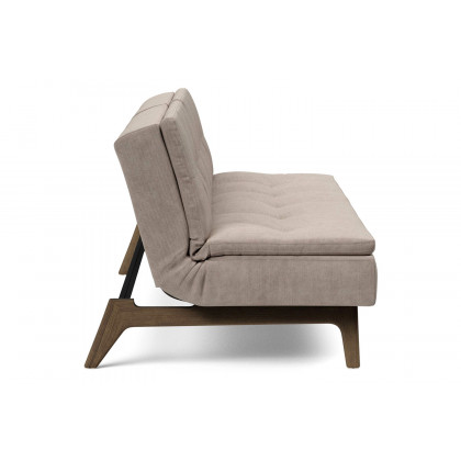 Innovation Living Dublexo Eik Sofa Bed Smoked Oak - 318 Cordufine Beige