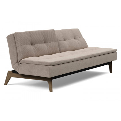 Innovation Living Dublexo Eik Sofa Bed Smoked Oak - 318 Cordufine Beige