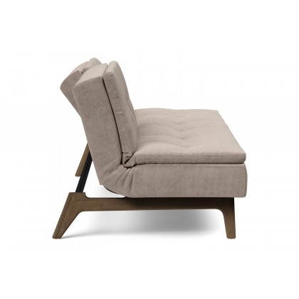 Innovation Living Dublexo Eik Sofa Bed Smoked Oak - 318 Cordufine Beige