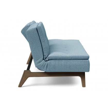 Innovation Living Dublexo Eik Sofa Bed Smoked Oak - 525 Mixed Dance Light Blue