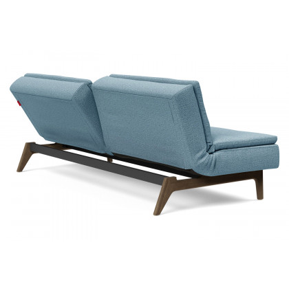 Innovation Living Dublexo Eik Sofa Bed Smoked Oak - 525 Mixed Dance Light Blue