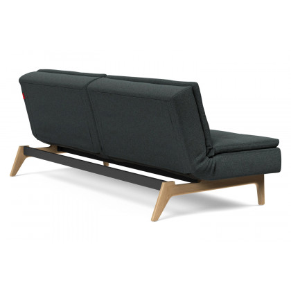 Innovation Living Dublexo Eik Sofa Bed Oak - 534 Bouclé Black Raven
