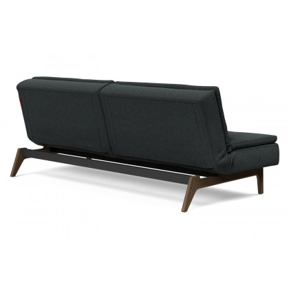 Innovation Living Dublexo Eik Sofa Bed Smoked Oak - 534 Bouclé Black Raven