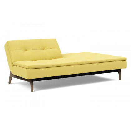 Innovation Living Dublexo Eik Sofa Bed Smoked Oak - 554 Soft Mustard Flower