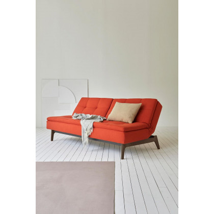 Innovation Living Dublexo Eik Sofa Bed Smoked Oak - 554 Soft Mustard Flower