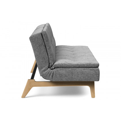 Innovation Living Dublexo Eik Sofa Bed Oak - 563 Twist Charcoal