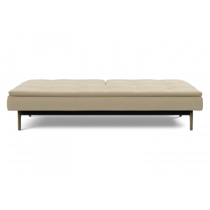 Innovation Living Dublexo Eik Sofa Bed Smoked Oak - 571 Vivus Dusty Sand