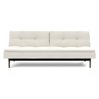Innovation Living Dublexo Eik Sofa Bed Smoked Oak - 574 Vivus Dusty Off White