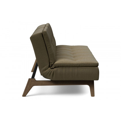 Innovation Living Dublexo Eik Sofa Bed Smoked Oak - 575 Vivus Dusty Olive