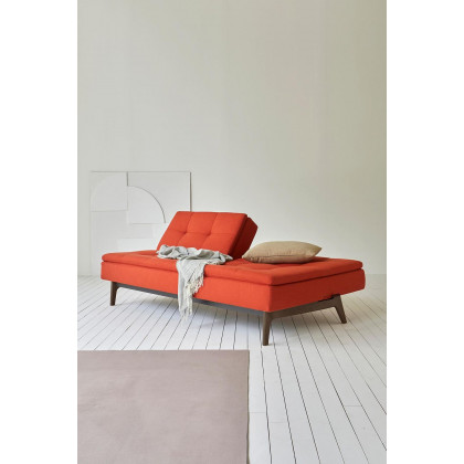 Innovation Living Dublexo Eik Sofa Bed Smoked Oak - 575 Vivus Dusty Olive