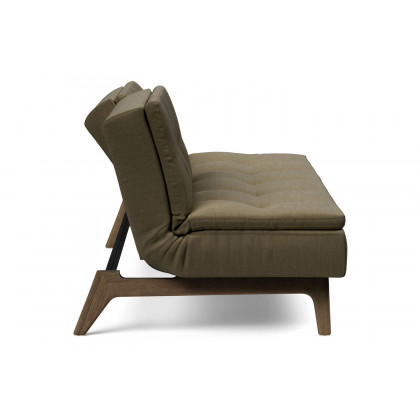 Innovation Living Dublexo Eik Sofa Bed Smoked Oak - 575 Vivus Dusty Olive