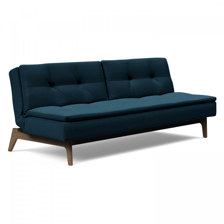 Innovation Living Dublexo Eik Sofa Bed Smoked Oak - 580 Argus Navy Blue