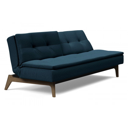 Innovation Living Dublexo Eik Sofa Bed Smoked Oak - 580 Argus Navy Blue