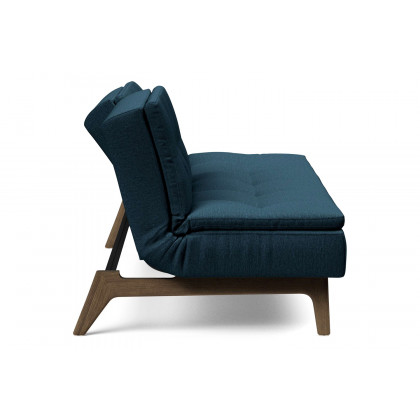 Innovation Living Dublexo Eik Sofa Bed Smoked Oak - 580 Argus Navy Blue