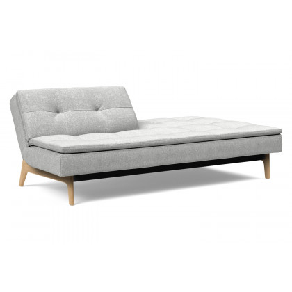 Innovation Living Dublexo Eik Sofa Bed Oak - 590 Micro Check Gray