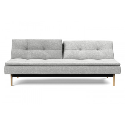 Innovation Living Dublexo Eik Sofa Bed Oak - 590 Micro Check Gray