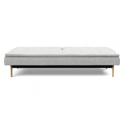 Innovation Living Dublexo Eik Sofa Bed Oak - 590 Micro Check Gray