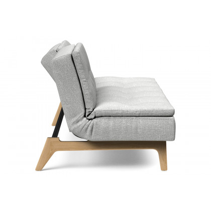 Innovation Living Dublexo Eik Sofa Bed Oak - 590 Micro Check Gray